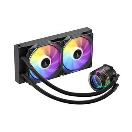 Antec Vortex Lum 240 ARGB CPU Liquid Cooler - Intel & AMD Compatible, 2 x 120mm ARGB Fans, Suspended Spiral Pump Head, Enhanced 