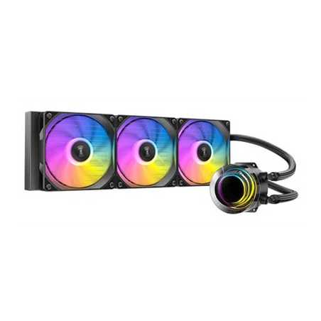 Antec Vortex Lum 360 ARGB CPU Liquid Cooler - Intel & AMD Compatible, 3 x 120mm ARGB Fans, Suspended Spiral Pump Head, Enhanced 