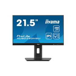 iiyama PROLITE XUB2293HSU-B7 22 inch IPS Monitor, Full HD, 1ms, USB Hub, HDMI, DisplayPort, Freesync, 100Hz, Speakers, Black, In