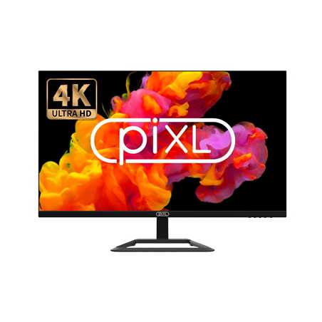 piXL CM32F44K 32 Inch 4K Monitor, Widescreen IPS LCD Panel, 3840 x 2160, 5ms Response Time, 60Hz Refresh, Display Port / HDMI, 1