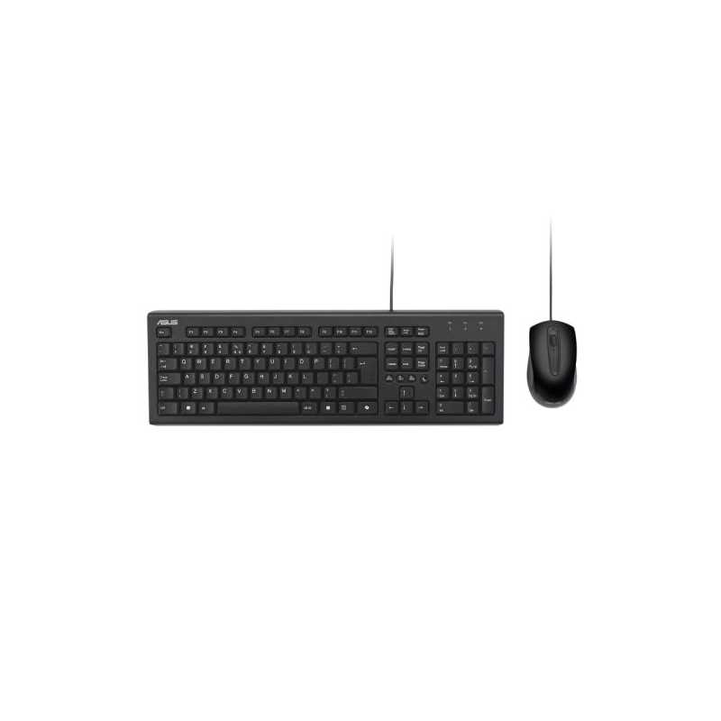 Asus U2000 Copilot Wired Keyboard and Mouse Desktop Kit, USB, 1000 DPI, Multimedia, Copilot Key