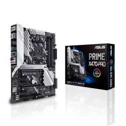 Asus PRIME X470-PRO, AMD X470, AM4, ATX, DDR4, HDMI, DP, SLI/XFire, Dual M.2, RGB Lighting