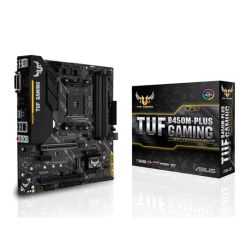 Asus TUF B450M-PLUS GAMING, AMD B450, AM4, Micro ATX, 4 DDR4, XFire, DVI, HDMI, M.2, RGB Lighting