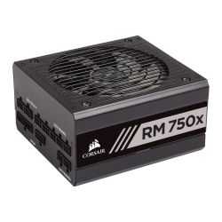 Corsair 750W RMx Series RM750X PSU, Fluid Dynamic Fan, Fully Modular, 80+ Gold