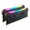 Corsair Vengeance RGB Pro 16GB Memory Kit (2 x 8GB), DDR4, 3200MHz (PC4-25600), CL16, XMP 2.0, Black